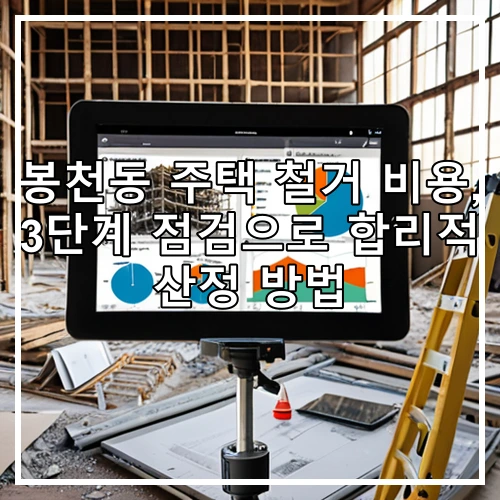 봉천동 주택 철거 비용, 3단계 점검으로 합리적 산정 방법
