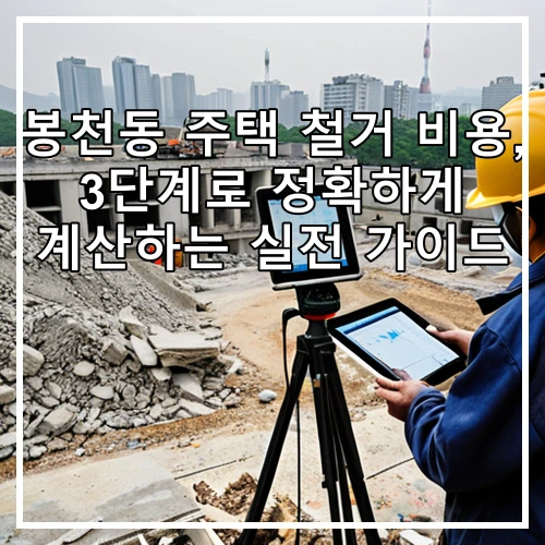 봉천동 주택 철거 비용, 3단계로 정확하게 계산하는 실전 가이드