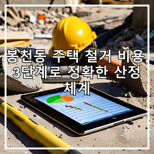 봉천동 주택 철거 비용, 3단계로 정확한 산정 체계