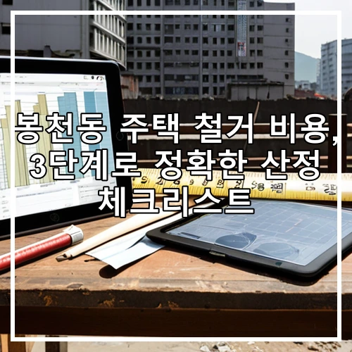 봉천동 주택 철거 비용, 3단계로 정확한 산정 체크리스트