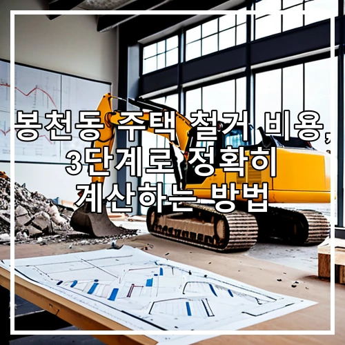 봉천동 주택 철거 비용, 3단계로 정확히 계산하는 방법