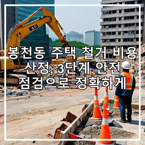 봉천동 주택 철거 비용 산정, 3단계 안전 점검으로 정확하게