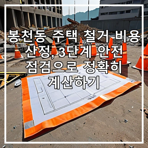 봉천동 주택 철거 비용 산정, 3단계 안전 점검으로 정확히 계산하기