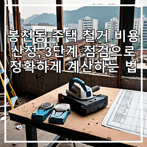 봉천동 주택 철거 비용 산정, 3단계 점검으로 정확하게 계산하는 법