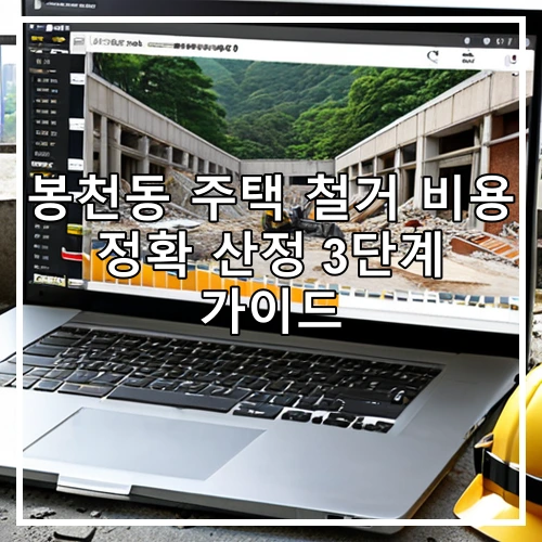 봉천동 주택 철거 비용 정확 산정 3단계 가이드