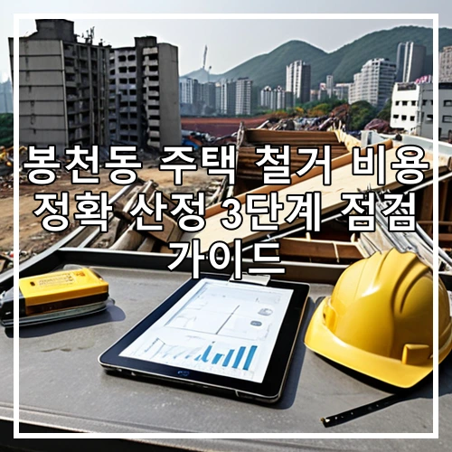 봉천동 주택 철거 비용 정확 산정 3단계 점검 가이드
