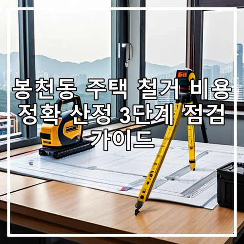 봉천동 주택 철거 비용 정확 산정 3단계 점검 가이드
