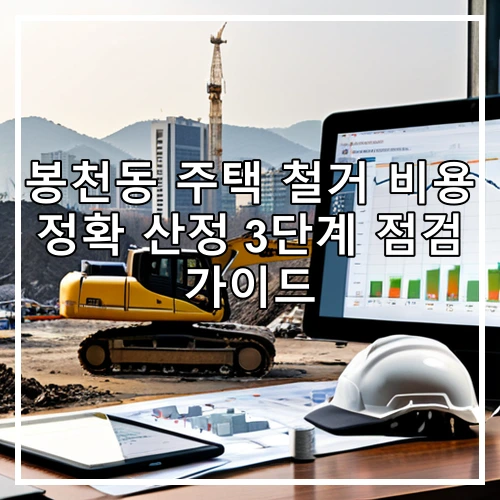 봉천동 주택 철거 비용 정확 산정 3단계 점검 가이드