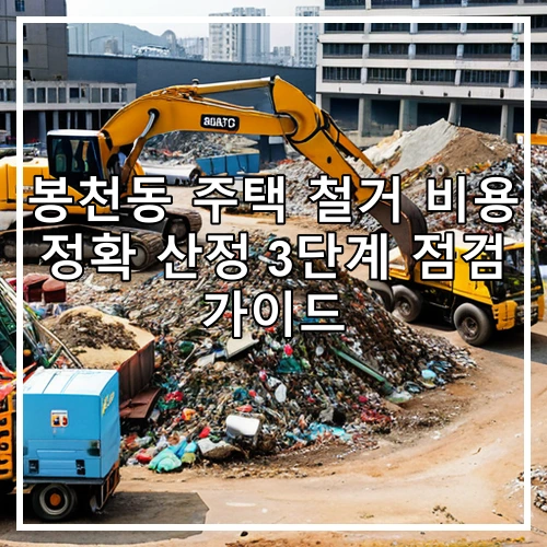 봉천동 주택 철거 비용 정확 산정 3단계 점검 가이드