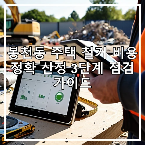 봉천동 주택 철거 비용 정확 산정 3단계 점검 가이드