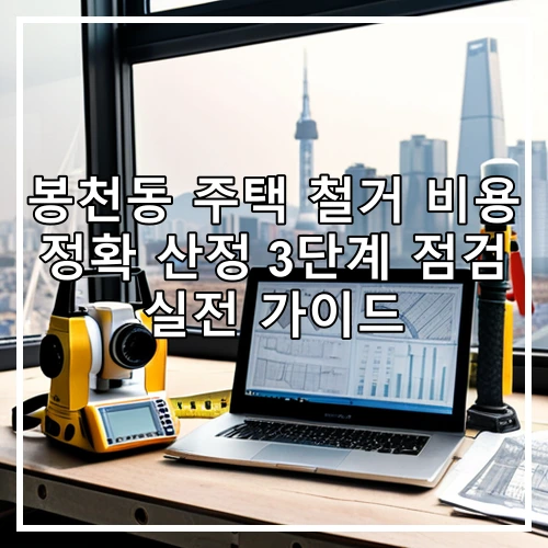봉천동 주택 철거 비용 정확 산정 3단계 점검 실전 가이드
