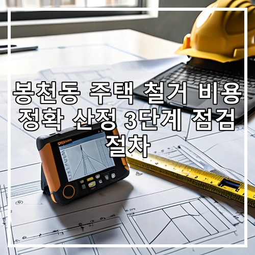 봉천동 주택 철거 비용 정확 산정 3단계 점검 절차