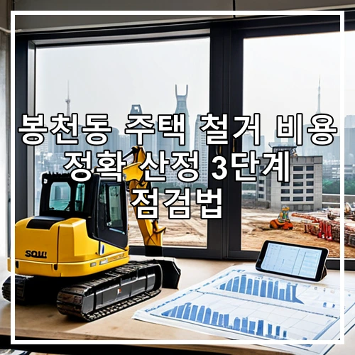 봉천동 주택 철거 비용 정확 산정 3단계 점검법