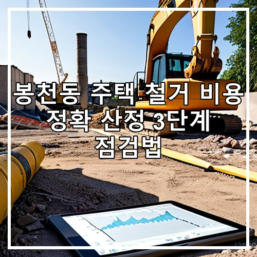 봉천동 주택 철거 비용 정확 산정 3단계 점검법