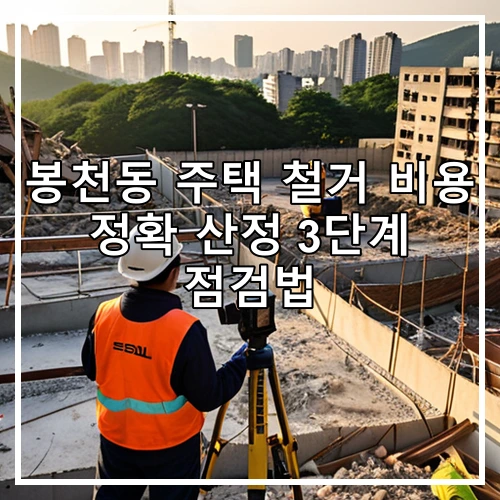 봉천동 주택 철거 비용 정확 산정 3단계 점검법