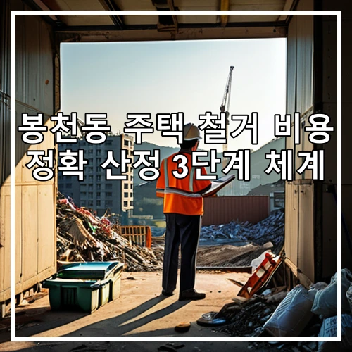 봉천동 주택 철거 비용 정확 산정 3단계 체계