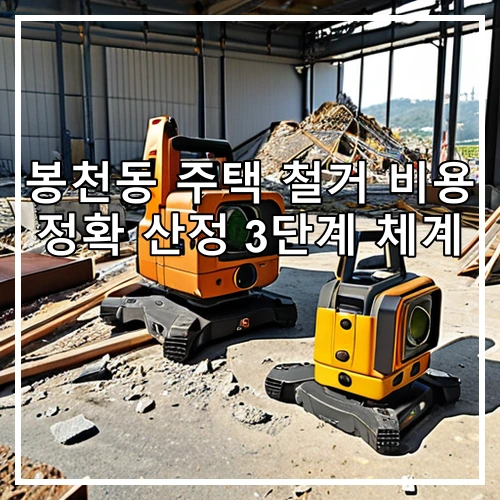 봉천동 주택 철거 비용 정확 산정 3단계 체계