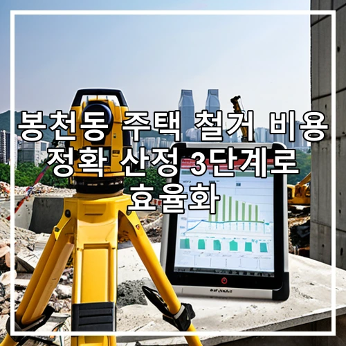 봉천동 주택 철거 비용 정확 산정 3단계로 효율화