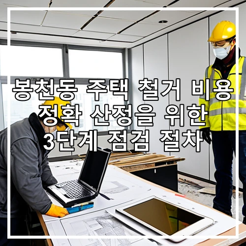 봉천동 주택 철거 비용 정확 산정을 위한 3단계 점검 절차
