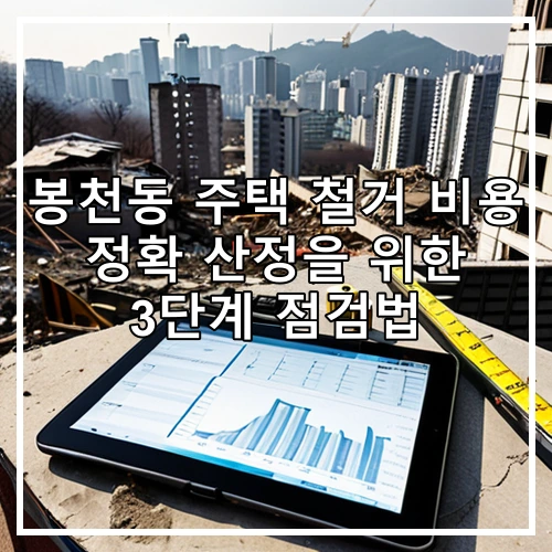 봉천동 주택 철거 비용 정확 산정을 위한 3단계 점검법