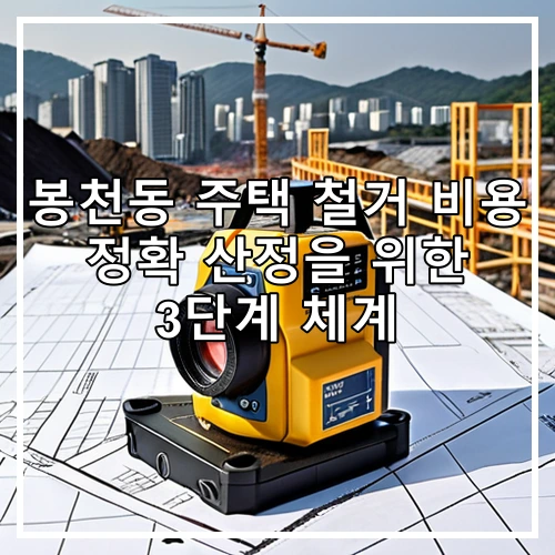 봉천동 주택 철거 비용 정확 산정을 위한 3단계 체계