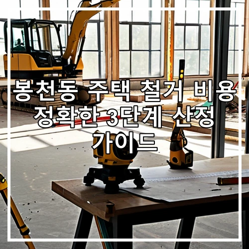 봉천동 주택 철거 비용 정확한 3단계 산정 가이드