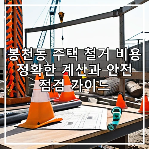 봉천동 주택 철거 비용 정확한 계산과 안전 점검 가이드