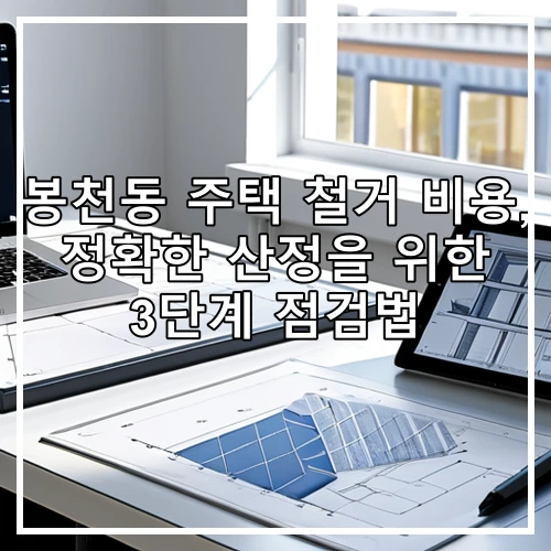 봉천동 주택 철거 비용, 정확한 산정을 위한 3단계 점검법