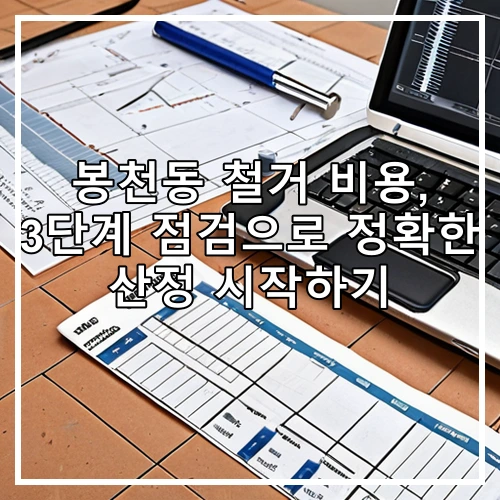 봉천동 철거 비용, 3단계 점검으로 정확한 산정 시작하기