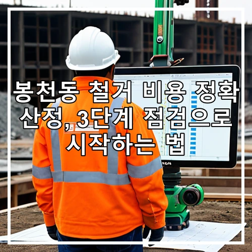 봉천동 철거 비용 정확 산정, 3단계 점검으로 시작하는 법