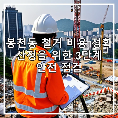 봉천동 철거 비용 정확 산정을 위한 3단계 안전 점검
