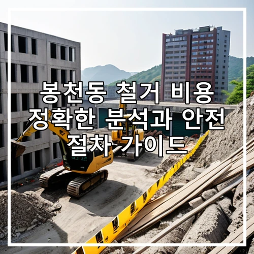 봉천동 철거 비용 정확한 분석과 안전 절차 가이드