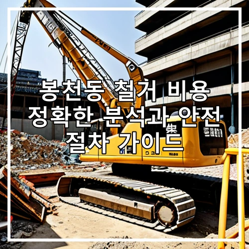 봉천동 철거 비용 정확한 분석과 안전 절차 가이드