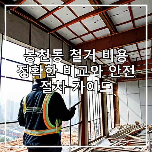 봉천동 철거 비용 정확한 비교와 안전 절차 가이드