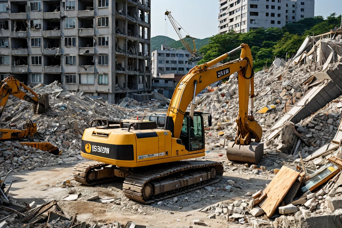 봉천동 주택 철거 비용, 3단계로 정확하게 계산하는 법, 철거 비용 절감을 위한 전략 관련 실제 현장을 담은 사실적인 사진, 사람(인물)이 전혀 등장하지 않게 합니다. 손·팔·뒷모