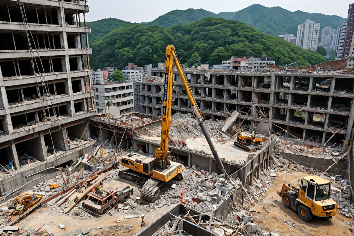 봉천동 주택 철거 비용, 3단계 점검으로 정확한 산정 가이드, 서울 용산구 남영동 내부 철거 비용 산정 기준 관련 실제 현장을 담은 사실적인 사진, 사람(인물)이 전혀 등장하지 않
