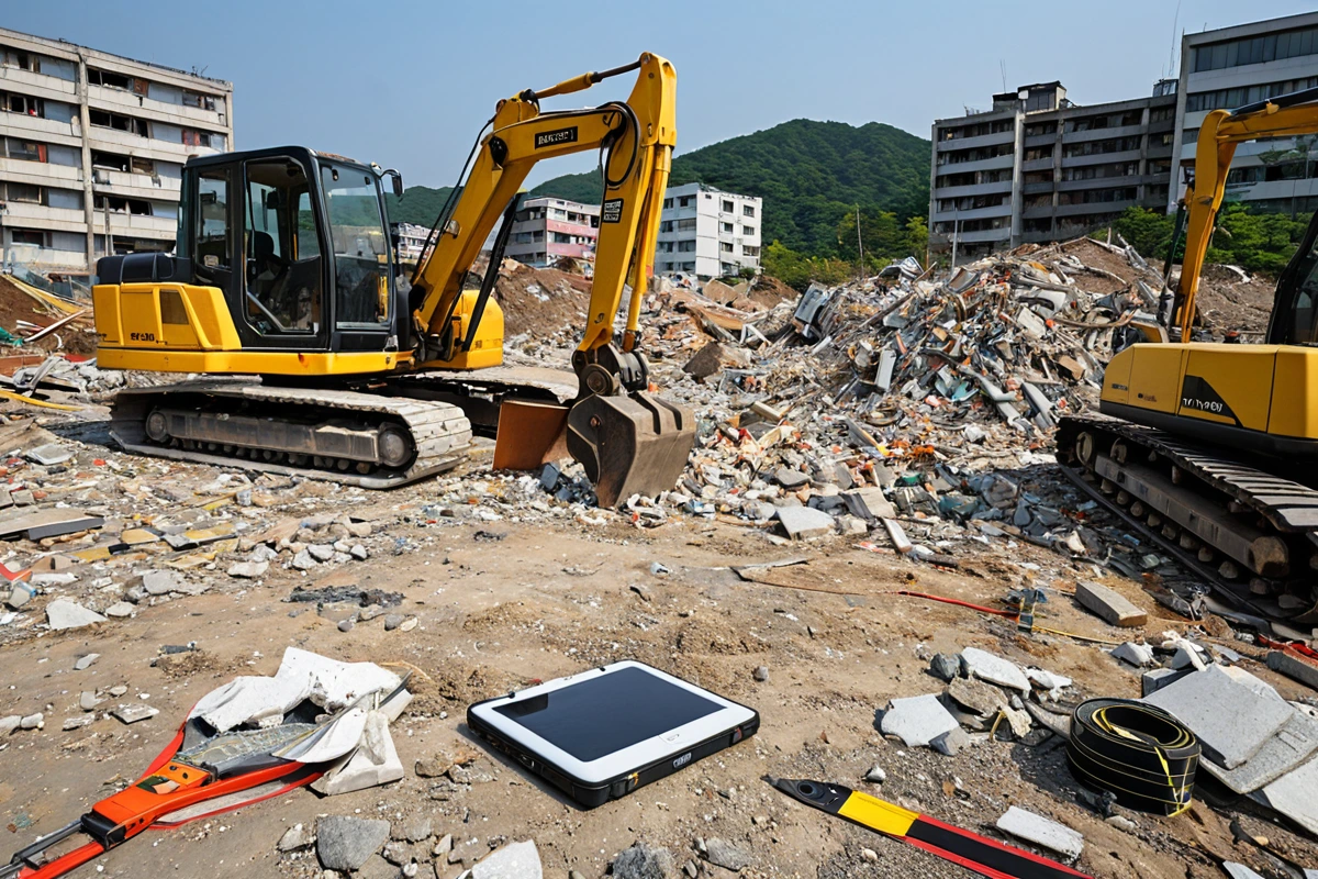 봉천동 주택 철거 비용, 3단계 점검으로 정확한 산정 가이드, 철거 비용 산정에서 고려해야 할 요소 관련 실제 현장을 담은 사실적인 사진, 사람(인물)이 전혀 등장하지 않게 합니다