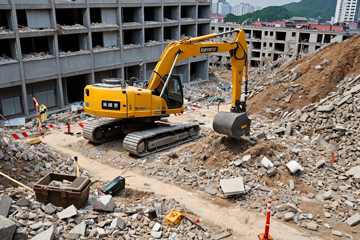 봉천동 주택 철거 비용, 3단계 점검으로 정확한 산정 시작하기, 부분 철거 비용 계산의 핵심 요소 관련 실제 현장을 담은 사실적인 사진, 사람(인물)이 전혀 등장하지 않게 합니다.
