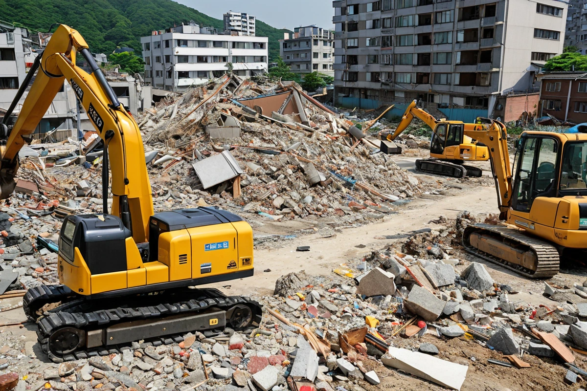 봉천동 주택 철거 비용, 3단계 점검으로 정확한 산정 팁, 철거 비용 산정 시 고려해야 할 지역 특성 관련 실제 현장을 담은 사실적인 사진, 사람(인물)이 전혀 등장하지 않게 합니