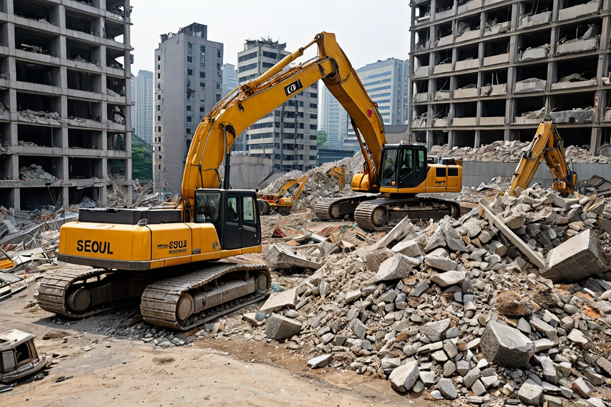 봉천동 주택 철거 비용, 3단계 점검으로 합리적 산정 가이드, 서울 수궁동 철거 공사 비용 구조 분석 관련 실제 현장을 담은 사실적인 사진, 사람(인물)이 전혀 등장하지 않게 합니