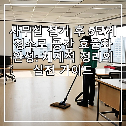 사무실 철거 후 5단계 청소로 공간 효율화 완성: 체계적 정리의 실전 가이드
