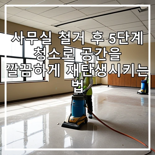 사무실 철거 후 5단계 청소로 공간을 깔끔하게 재탄생시키는 법