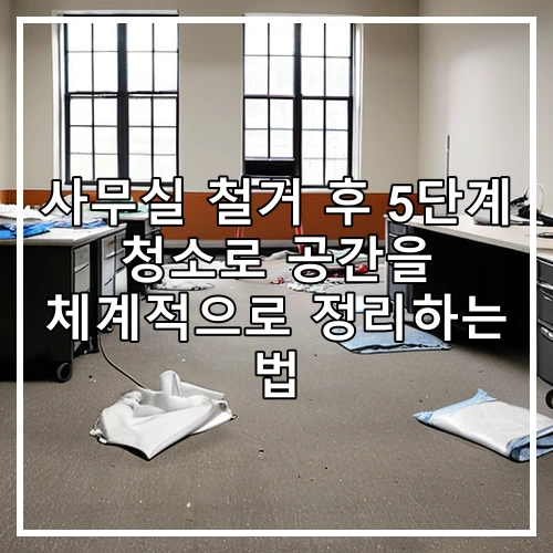 사무실 철거 후 5단계 청소로 공간을 체계적으로 정리하는 법