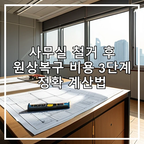 사무실 철거 후 원상복구 비용 3단계 정확 계산법