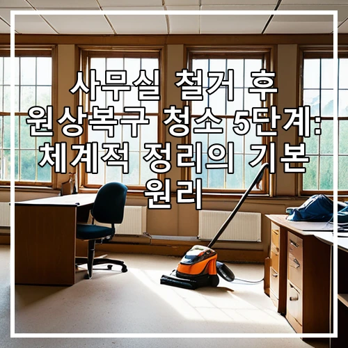 사무실 철거 후 원상복구 청소 5단계: 체계적 정리의 기본 원리