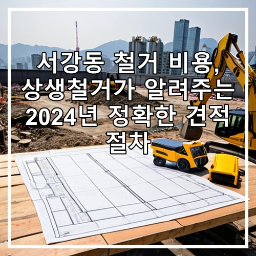 서강동 철거 비용, 상생철거가 알려주는 2024년 정확한 견적 절차
