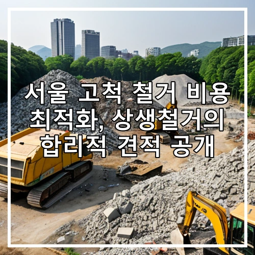 서울 고척 철거 비용 최적화, 상생철거의 합리적 견적 공개