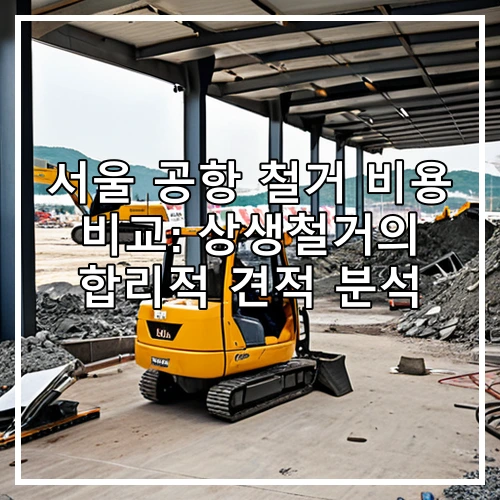 서울 공항 철거 비용 비교: 상생철거의 합리적 견적 분석