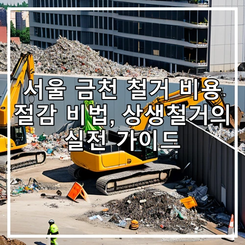 서울 금천 철거 비용 절감 비법, 상생철거의 실전 가이드