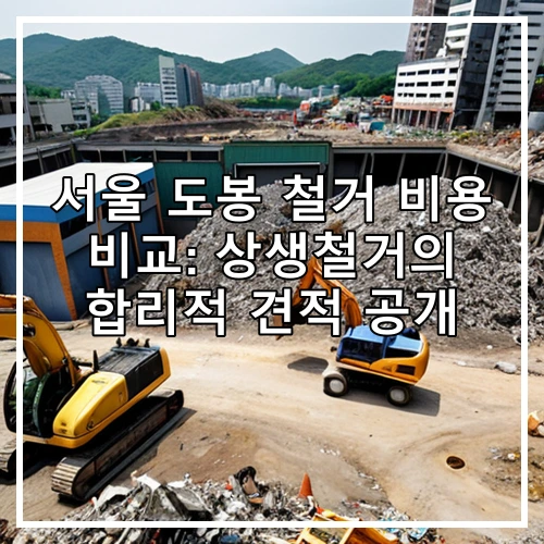 서울 도봉 철거 비용 비교: 상생철거의 합리적 견적 공개